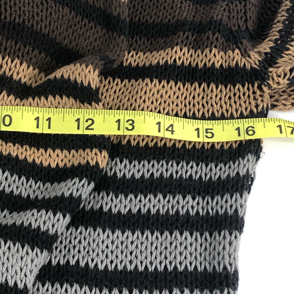 Wooden Ships Brown Grey Striped Cardigan M/L - Picture 5 of 7